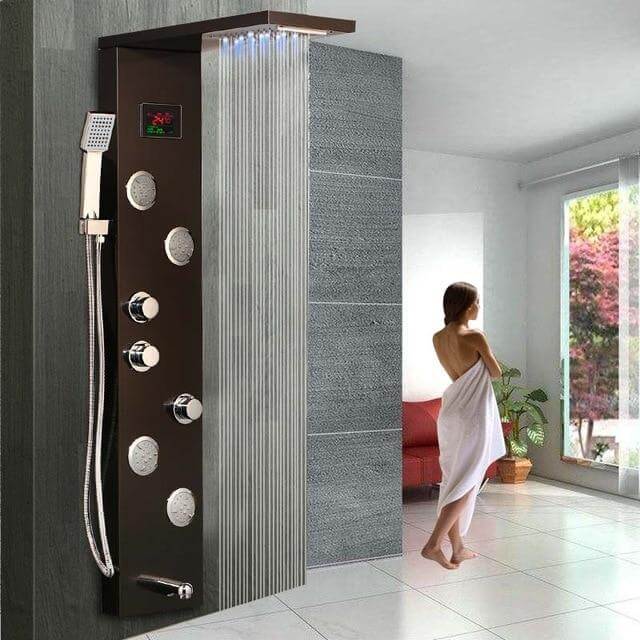 Elegant Digital Massage System Digital Led Panel Shower Sets - Image 2