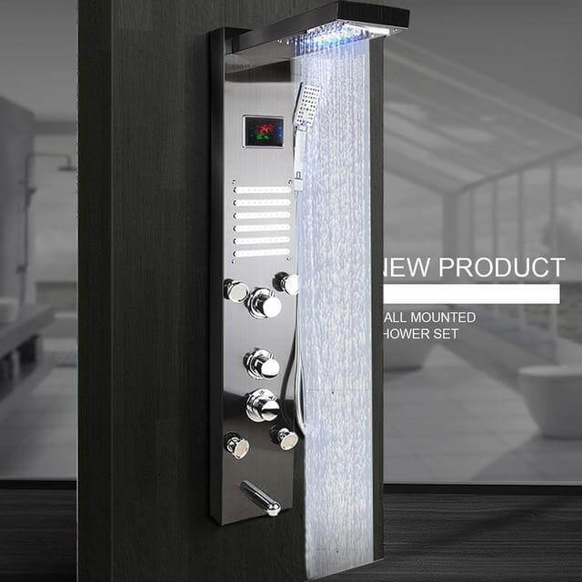 Elegant Digital Massage System Digital Led Panel Shower Sets - Image 21