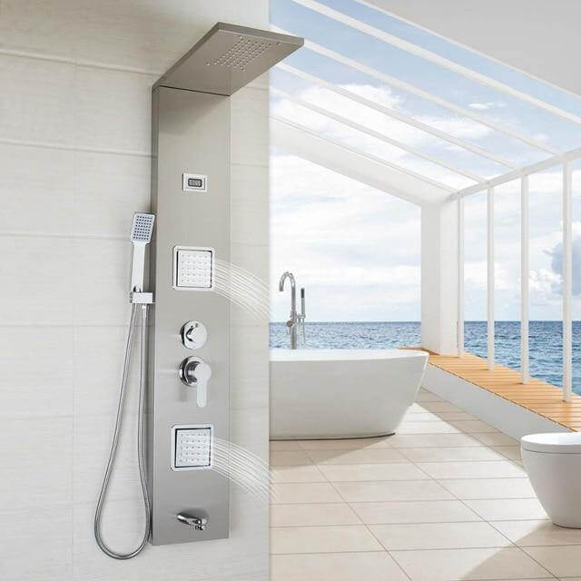 Elegant Digital Massage System Digital Led Panel Shower Sets - Image 11