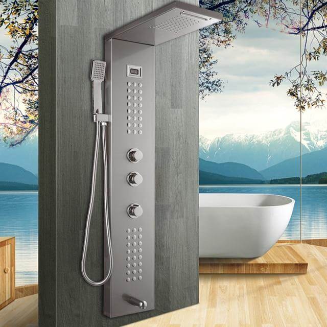 Elegant Digital Massage System Digital Led Panel Shower Sets - Image 23