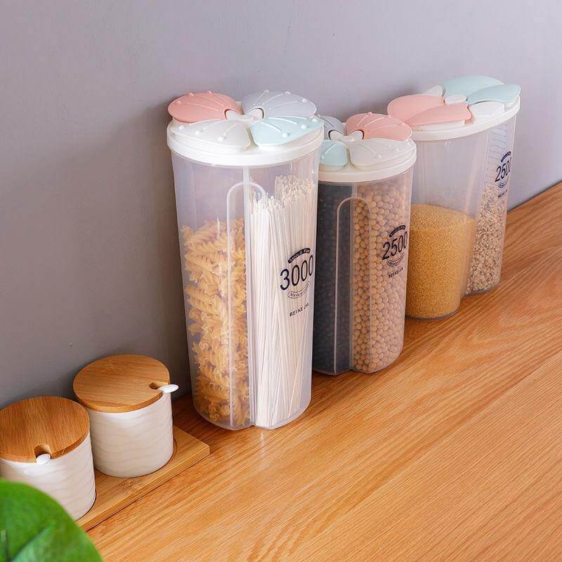 Kitchen Transparent Flower Sealed Storage Tank - Image 13