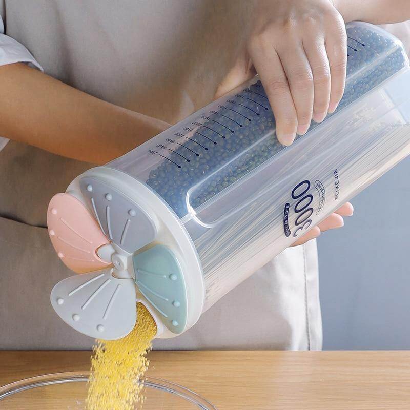 Kitchen Transparent Flower Sealed Storage Tank - Image 0