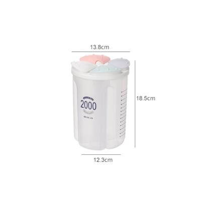 Kitchen Transparent Flower Sealed Storage Tank - Image 1