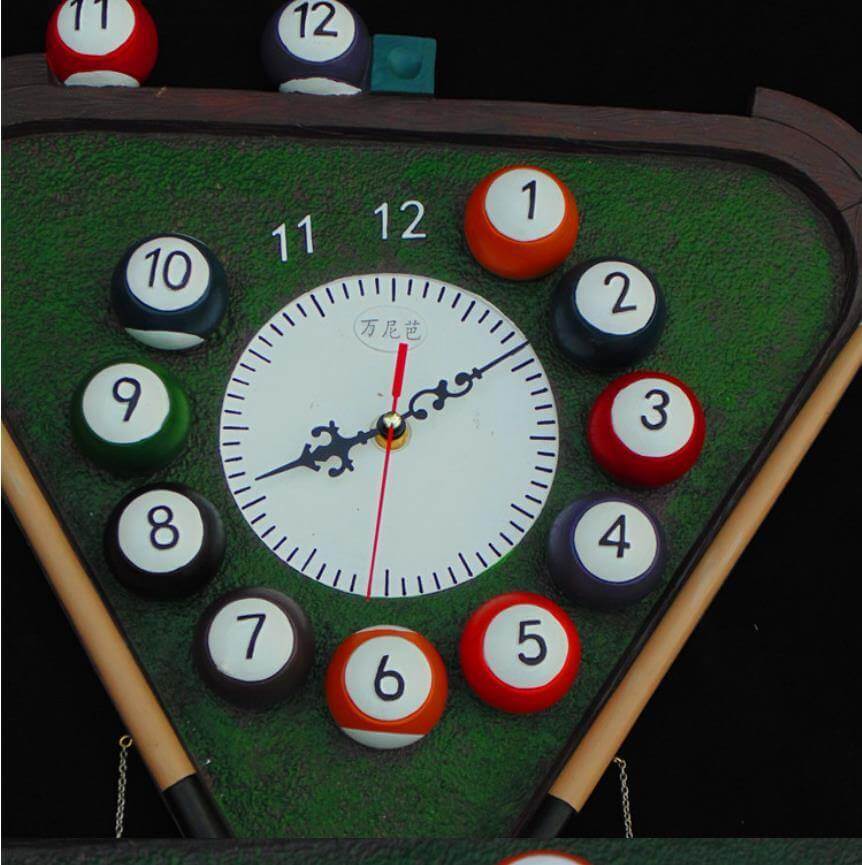 Modern Pool Wall Clock - Image 2