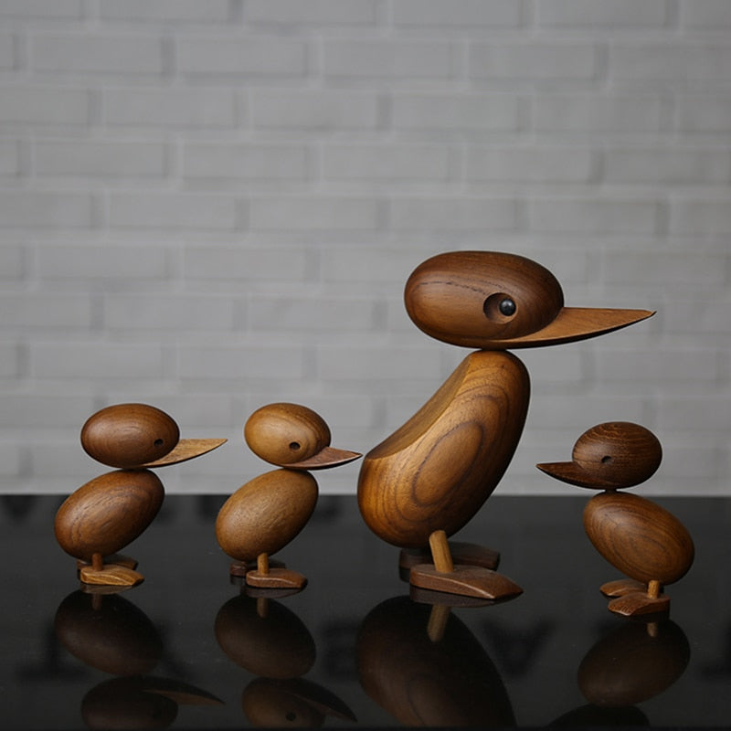 Wooden Classic Danish Puppet Duck Home Decor - Image 0