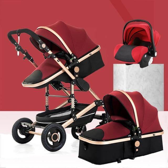 3 in 1 High-Landscape Bidirectional Portable Foldable Baby Stroller - Image 14