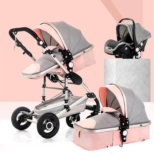 3 in 1 High-Landscape Bidirectional Portable Foldable Baby Stroller - Image 6