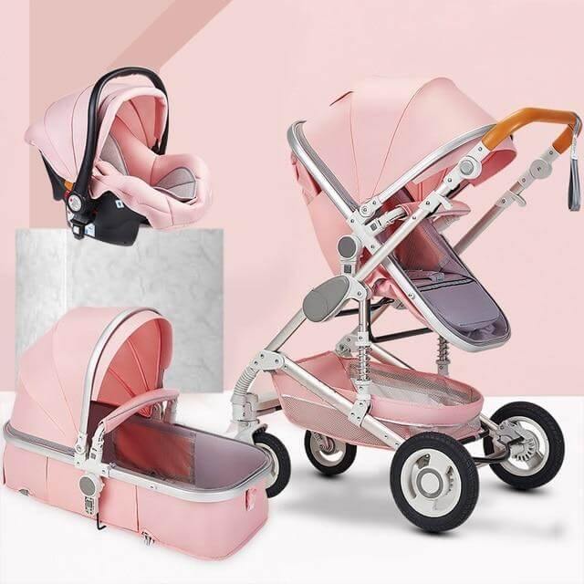 3 in 1 High-Landscape Bidirectional Portable Foldable Baby Stroller - Image 4