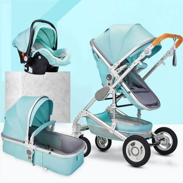 3 in 1 High-Landscape Bidirectional Portable Foldable Baby Stroller - Image 7
