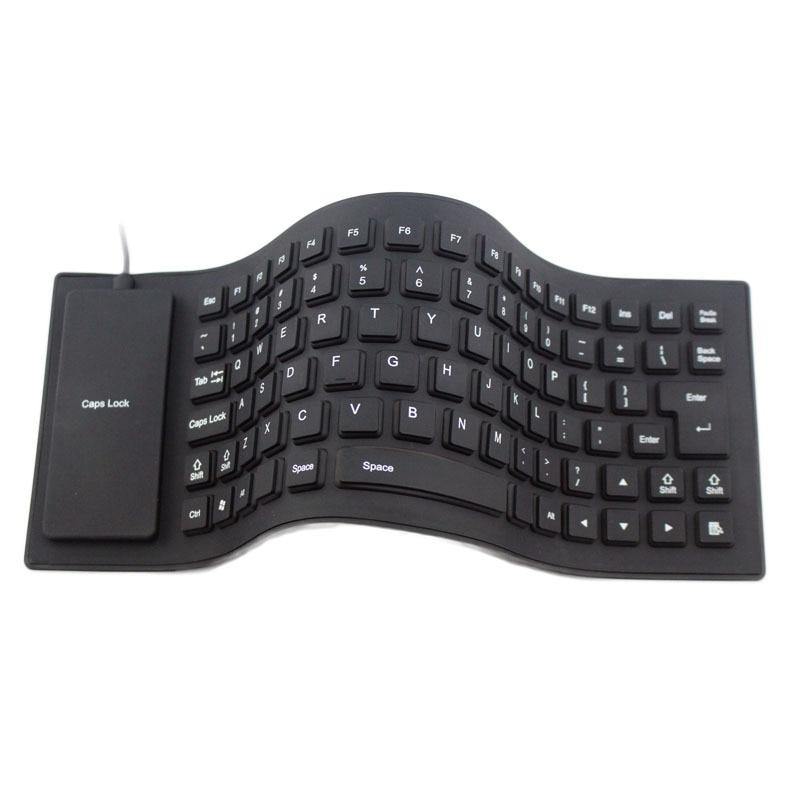 Silicone Foldable Waterproof USB Keyboard - Image 1