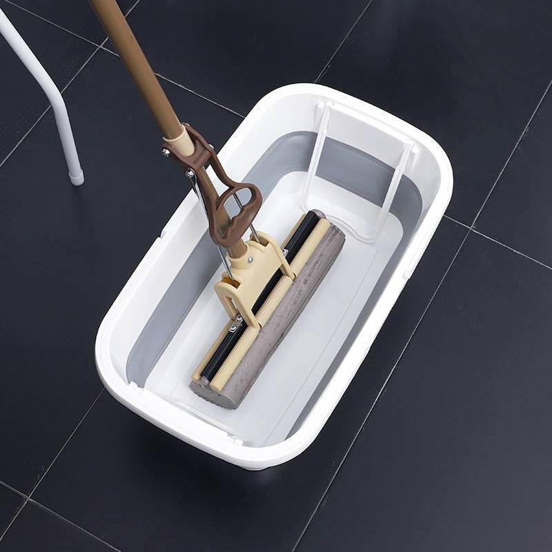 Foldable Silicone Mop Bucket - Image 1