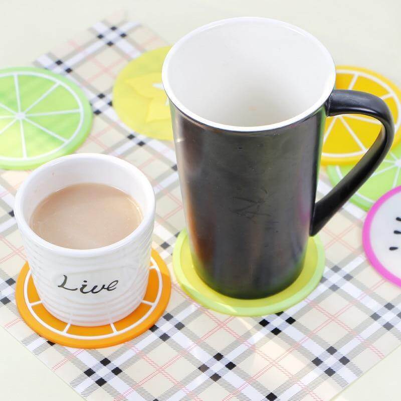 5pcs Silicon Custom Fruit Coasters - Image 9