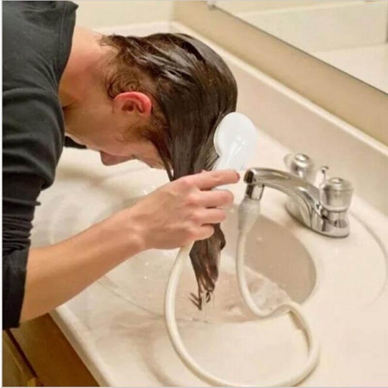 Kitchen Bathroom Faucet Shower Head Spray with extension cord - Image 0