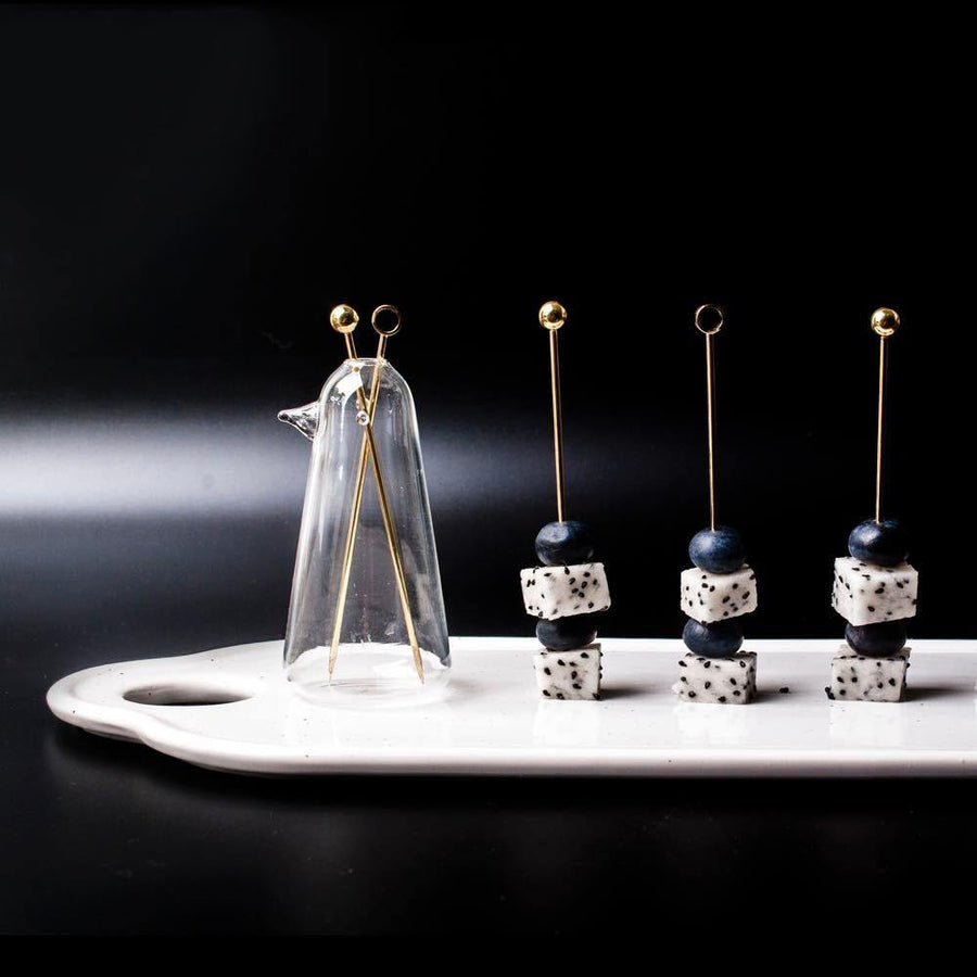 Elegant Stainless Steel Fruit Fork Jar - Image 6