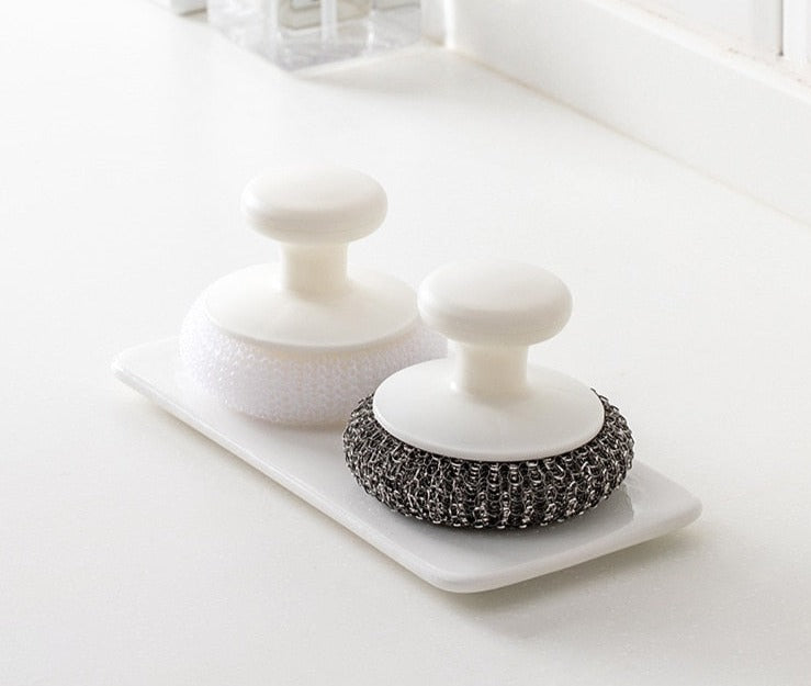 Easy Dishwashing Stainless Steel Ball Brush - Image 4
