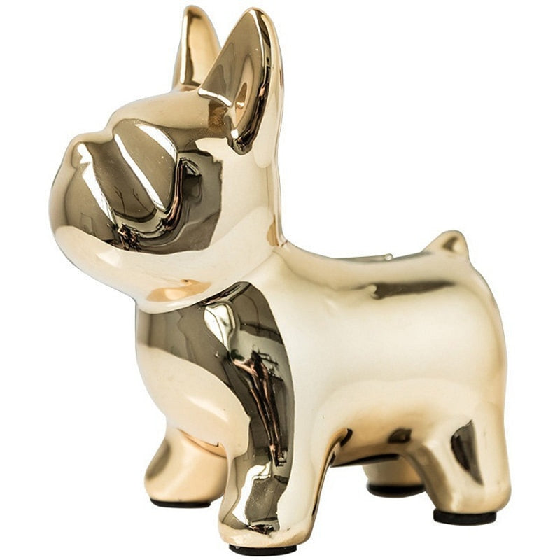 Nordic Ceramic Bulldog Piggy Bank - Image 14
