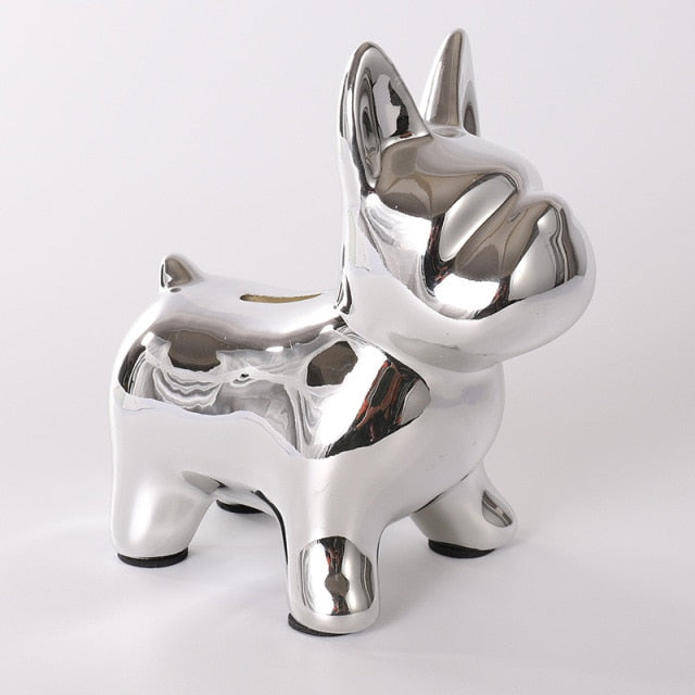 Nordic Ceramic Bulldog Piggy Bank - Image 11