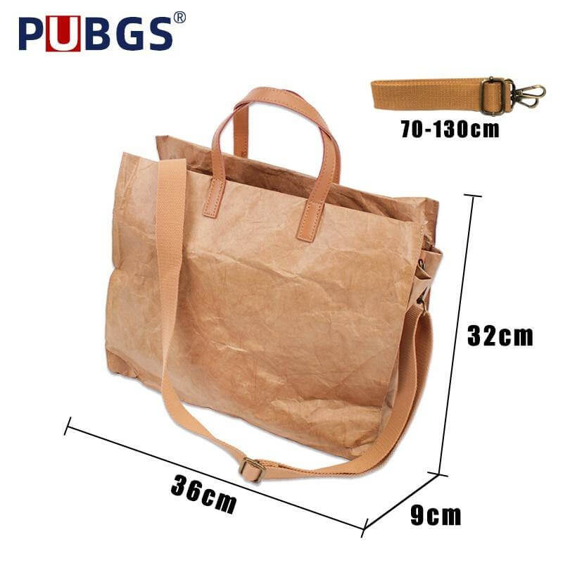 Women Kraft Paper Handbag and Shoulder Bag - Image 2