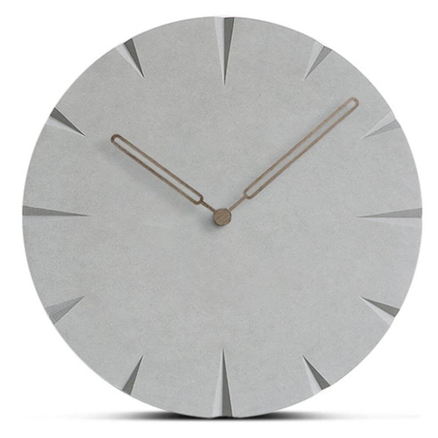 Novel Grey Life Wooden Wall Clock - Image 0