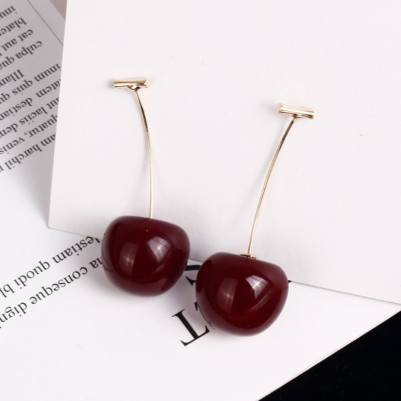 Cherry Fruit European Style Earrings - Image 11