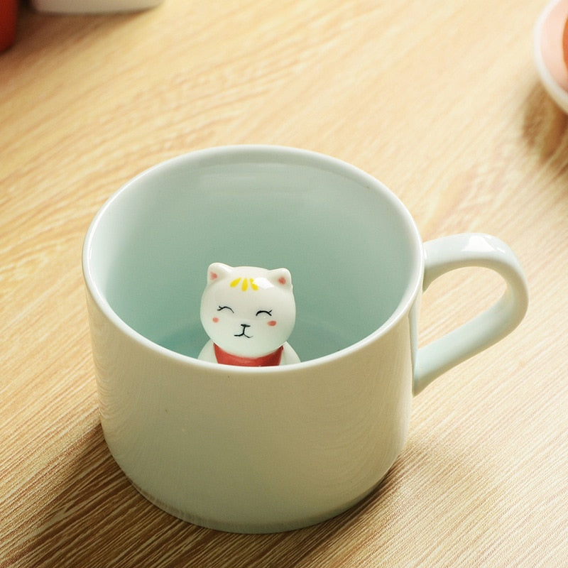 3D Creative Cartoon Animal Ceramic Mugs - Image 4