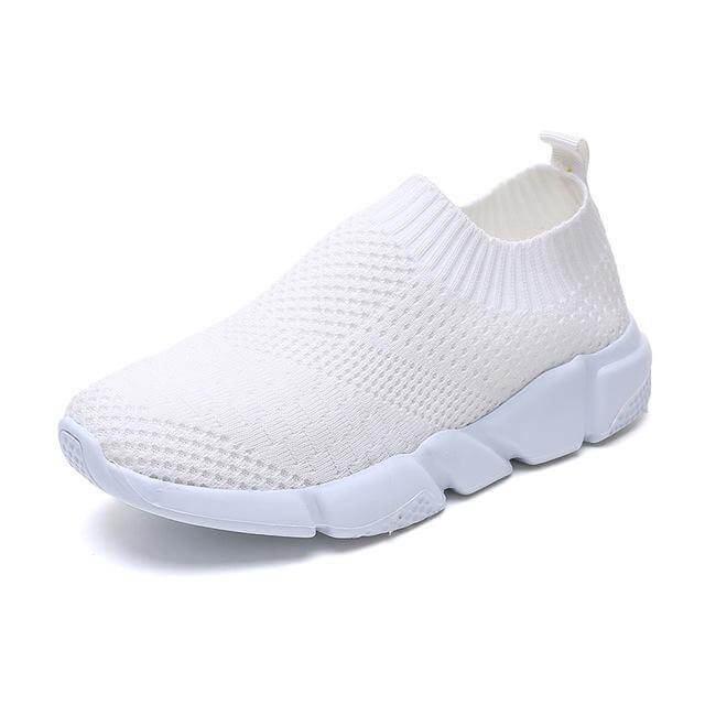 Breathable Slip on Knit Running Shoes - Image 39