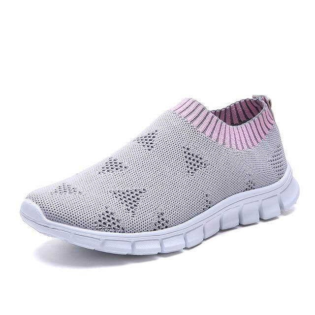 Breathable Slip on Knit Running Shoes - Image 18