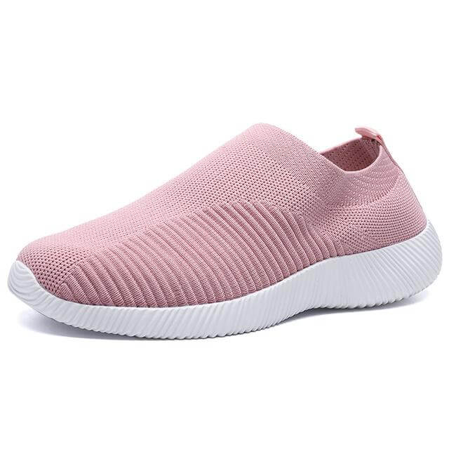 Breathable Slip on Knit Running Shoes - Image 36