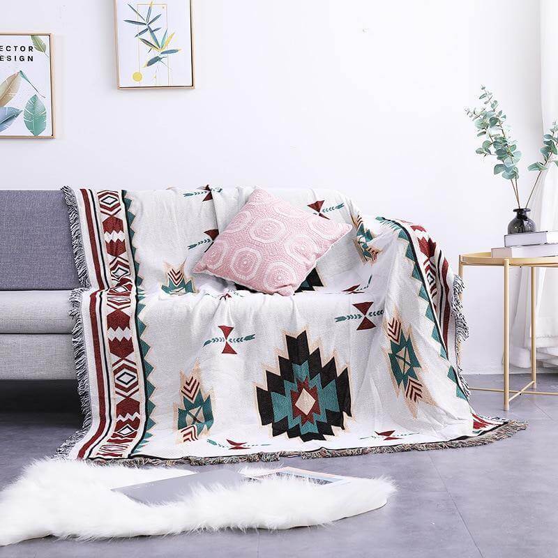 Boho StyleKnitted Blanket - Image 1