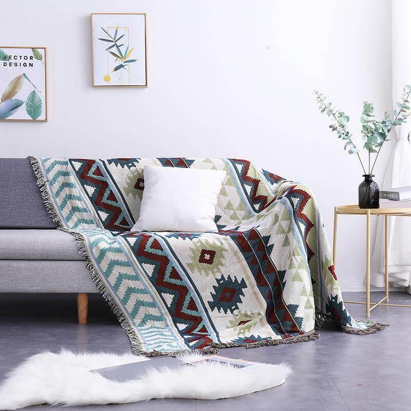 Boho StyleKnitted Blanket - Image 9