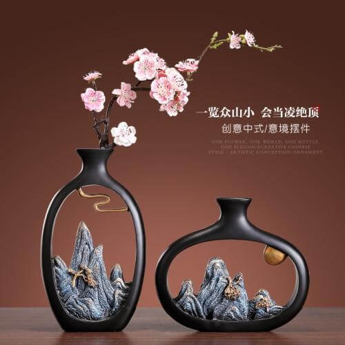 Decorative Chinese Zen Feng Shui Small Vase - Image 3