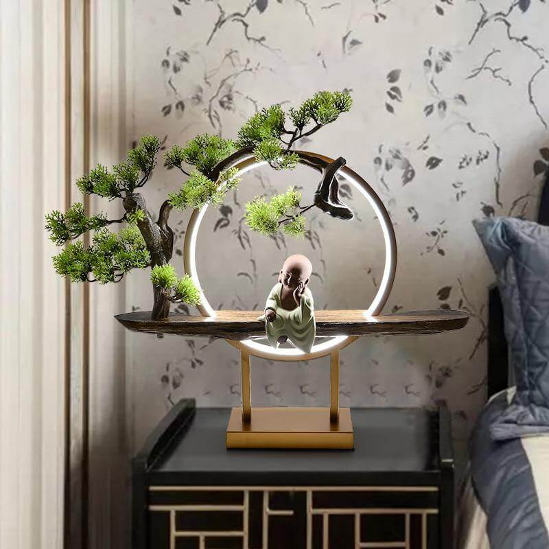 Aluminum Ring Creative Table Lamp - Image 0