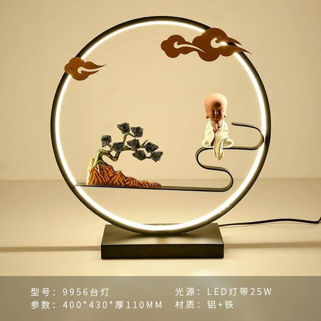 Aluminum Ring Creative Table Lamp - Image 4