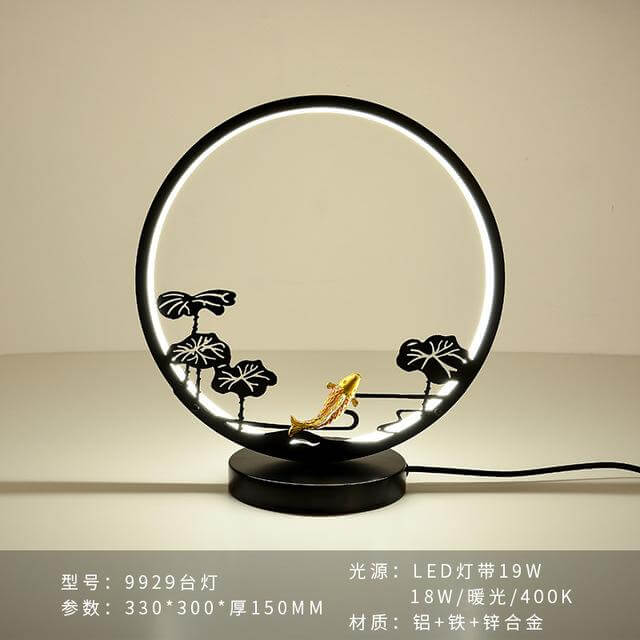 Aluminum Ring Creative Table Lamp - Image 14