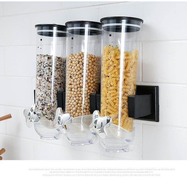 Wall-Mounted Transparent Cereal Dispenser - Image 2