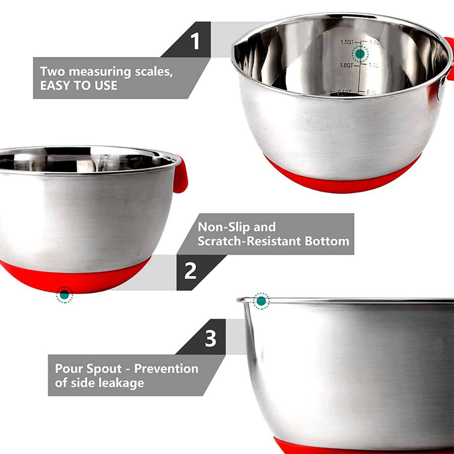 Non-Slip Multifunctional Grater Mixing Bowls - Image 8