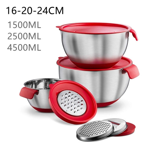 Non-Slip Multifunctional Grater Mixing Bowls - Image 17