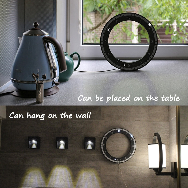 Modern Digital Photoreceptive LED Wall Clock - Image 2