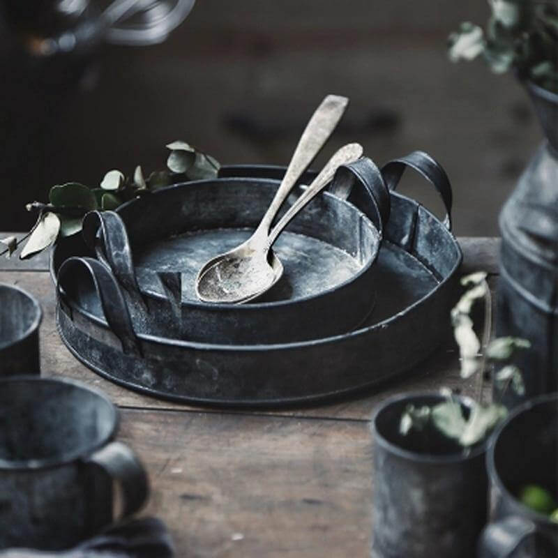 Rustic Wrought Iron Serving Set - Image 8