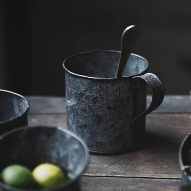 Rustic Wrought Iron Serving Set - Image 3