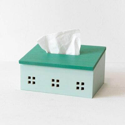 Wooden Nordic House Tissue Box - Image 8
