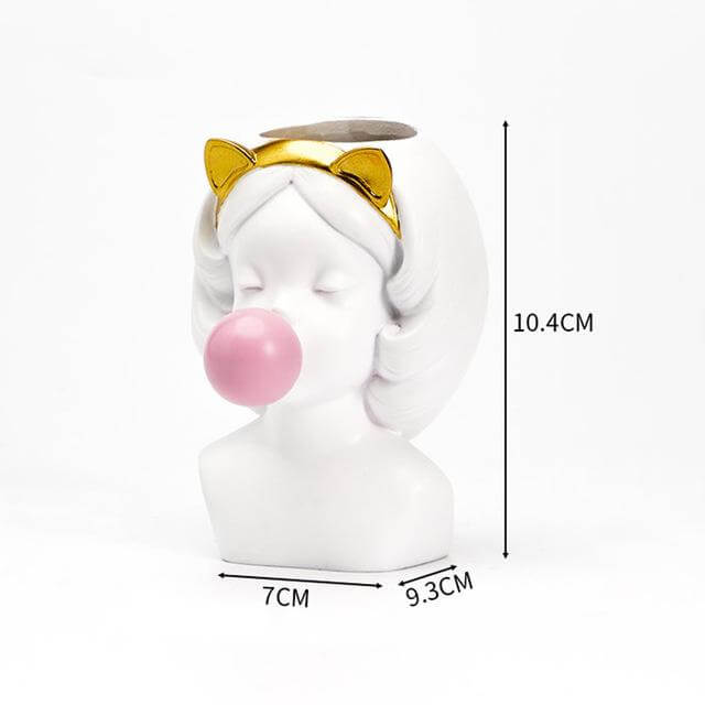 Creative Nordic Buble Gum Woman Vase - Image 6
