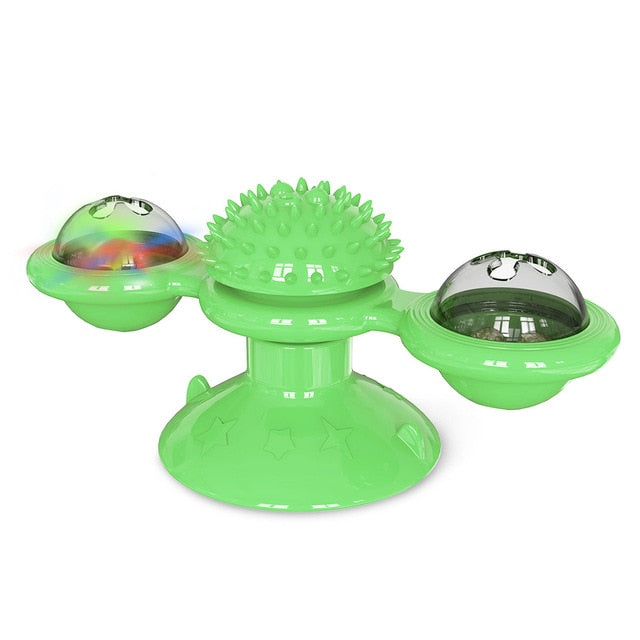 Rotatable Cat Massage Interactive Windmill Toy - Image 11
