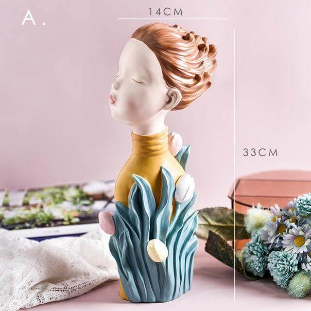 Nordic Artistic Woman Figurines Home Decor - Image 4