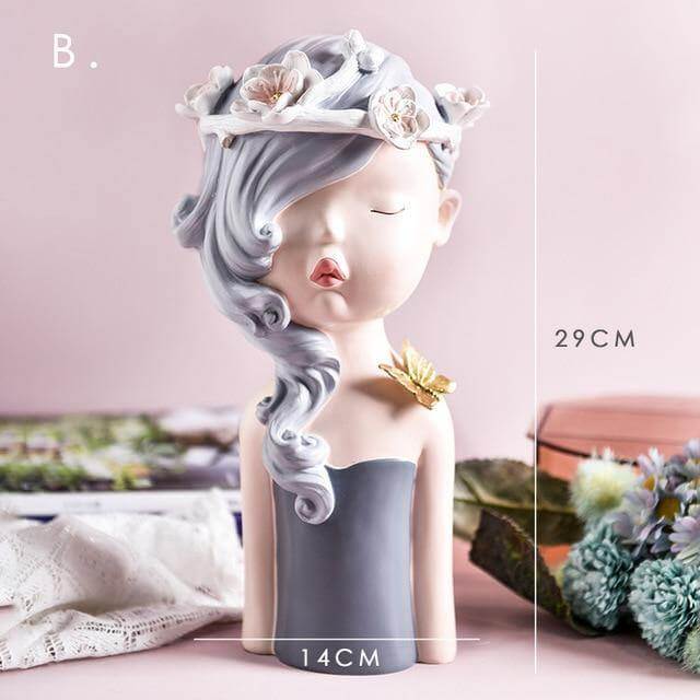 Nordic Artistic Woman Figurines Home Decor - Image 6