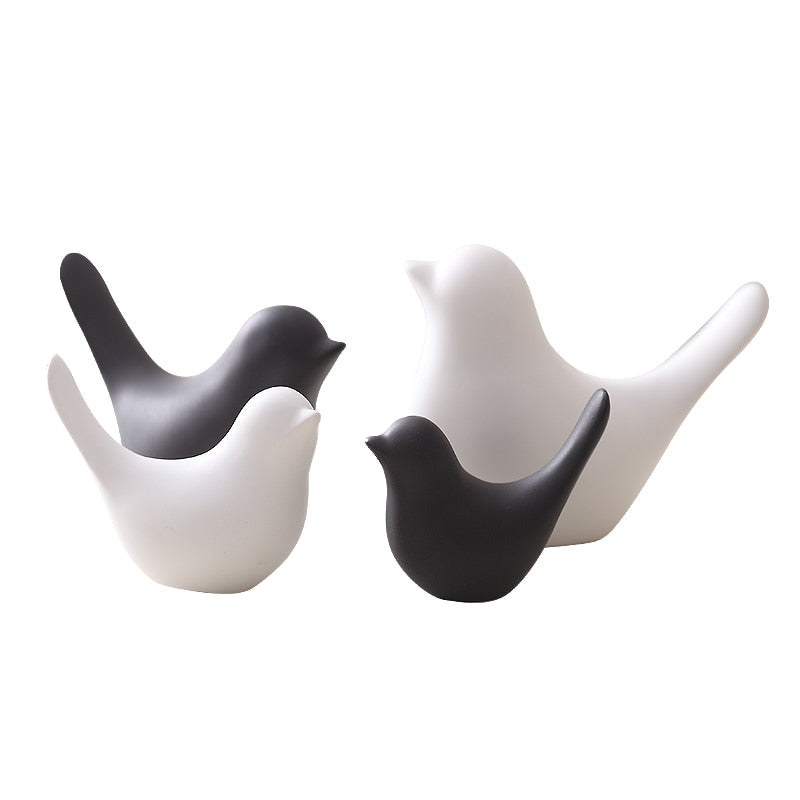 Nordic Creative Ceramic Bird Figurines - Image 5