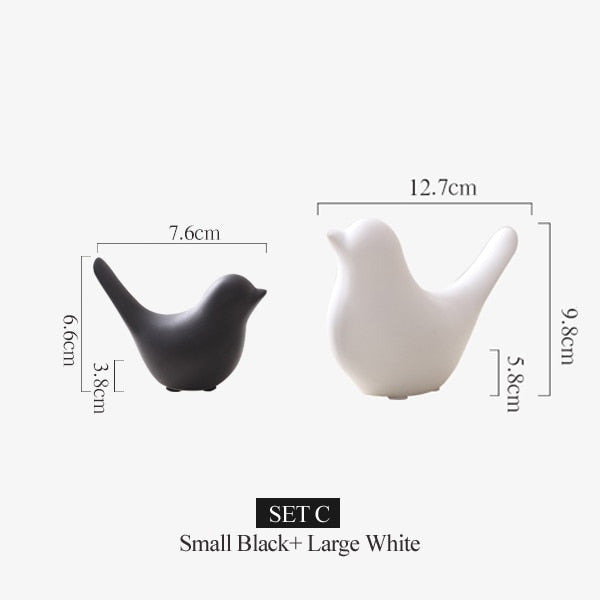 Nordic Creative Ceramic Bird Figurines - Image 14