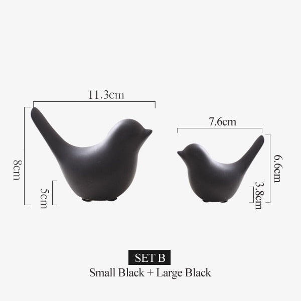 Nordic Creative Ceramic Bird Figurines - Image 11