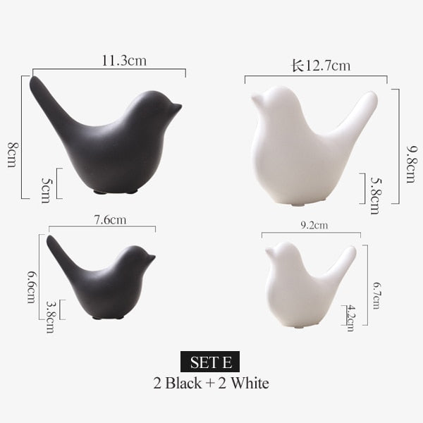 Nordic Creative Ceramic Bird Figurines - Image 6