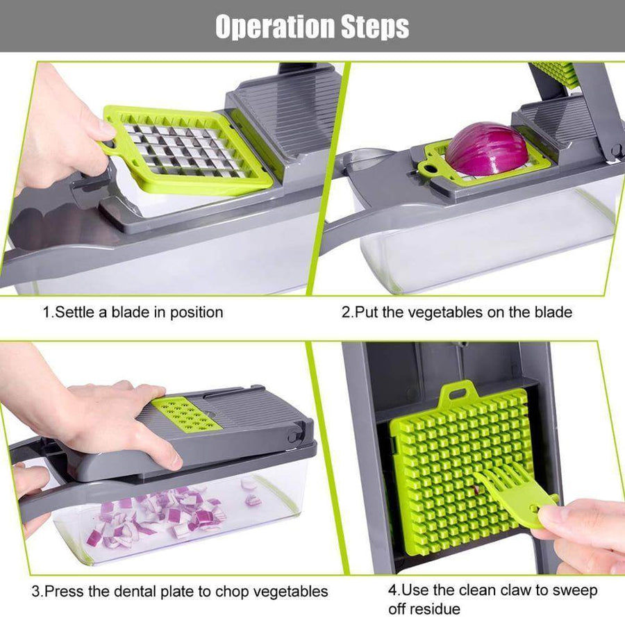 6 Blades Veggie Fruit Slicer with Box - Image 5